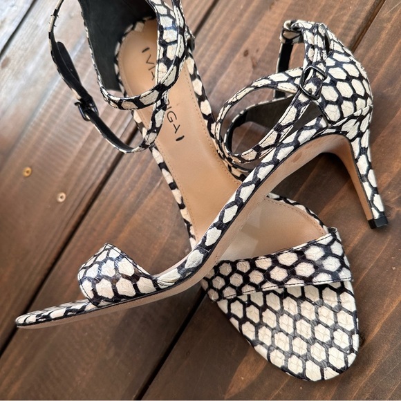 Via Spiga High Heel Sandals | Size 9.5M (EU 39.5) | Snakeskin Print | Excellent - Picture 11 of 11